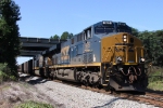 CSX 926 & 911 lead a coal train under I-95